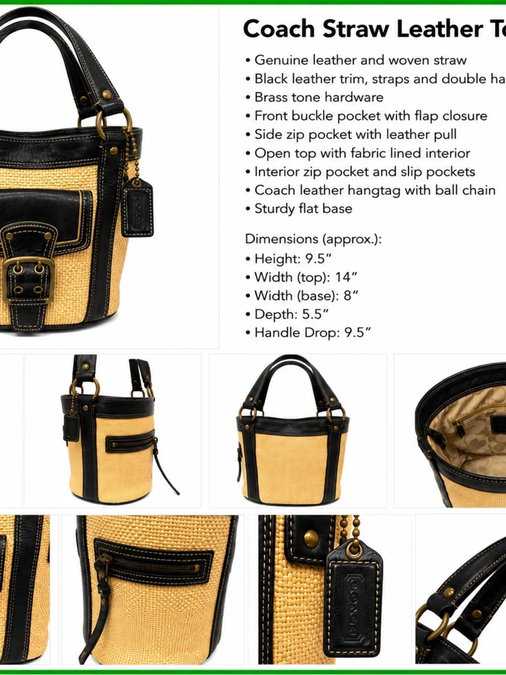 Coach classic craftsmanship
